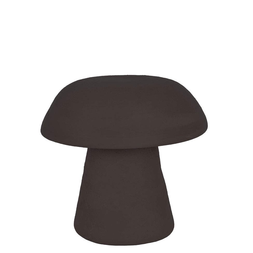 Escultura Decorativa Cogumelo Slim P Preta