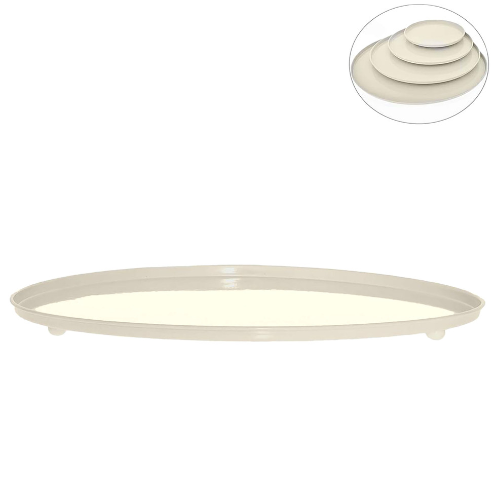 Suporte para Arranjo Grillo com 4 Peças Creme
