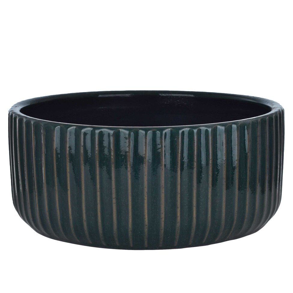 Vaso Decorativo Bacia Grafite 11 cm