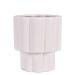 Vaso Decorativo Gomos Off White 16 cm