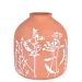 Vaso Decorativo Pinturas Terracota 21 cm