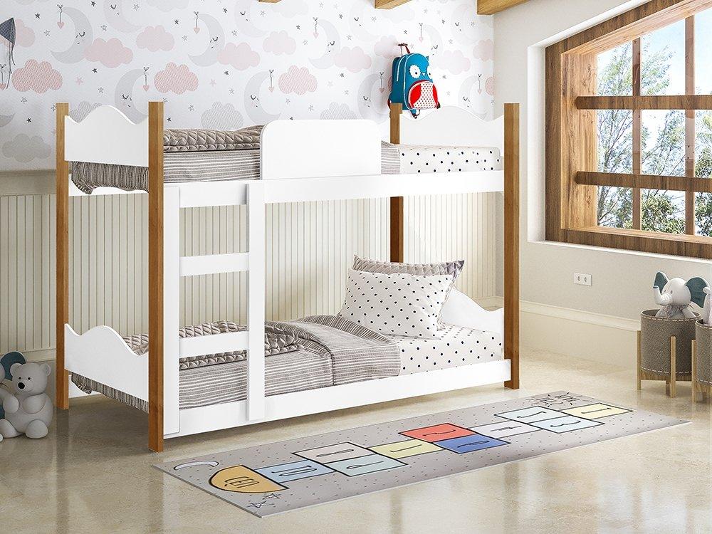 Beliche Infantil Encanto Branco Grenat - Gabrielli Móveis