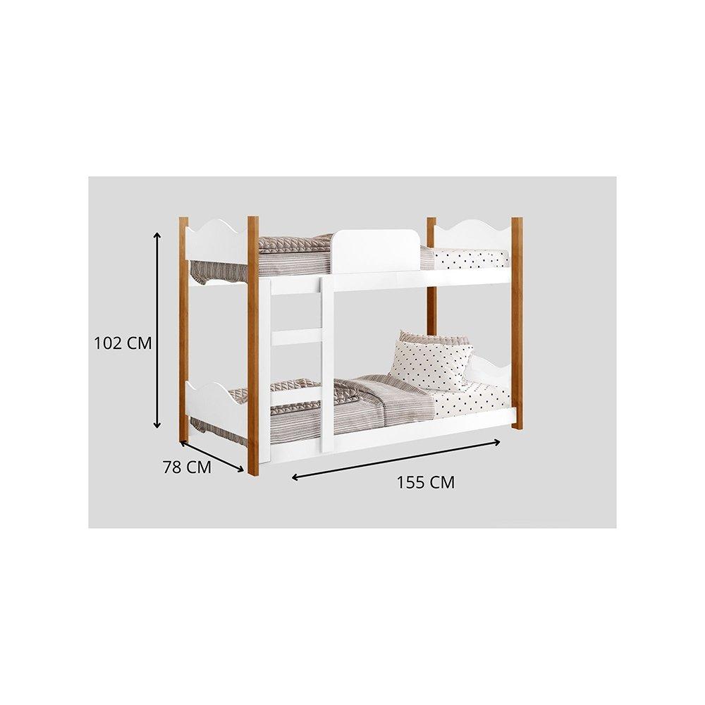 Beliche Infantil Encanto Branco Grenat - Gabrielli Móveis