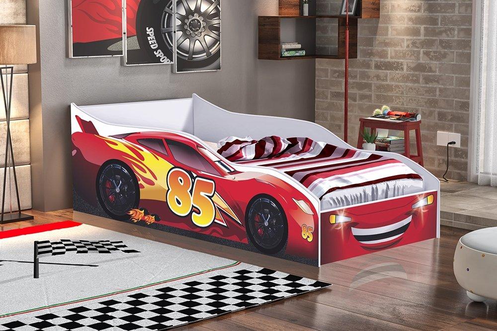 Cama Carro Infantil Red Com Colchão Gabrielli