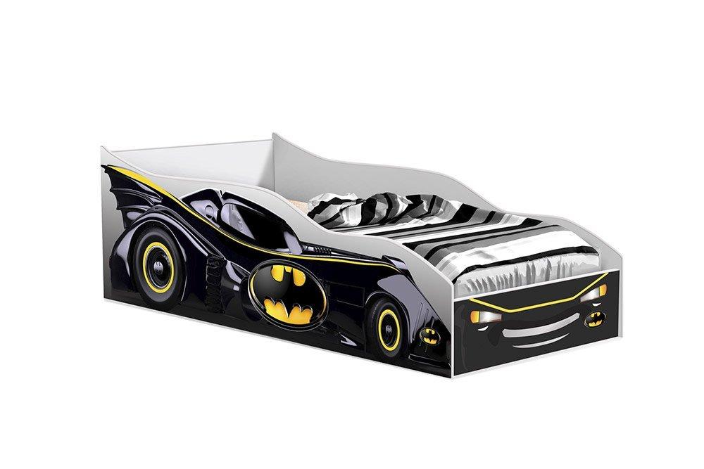 Cama Carro Preto com Colchão Gabrielli