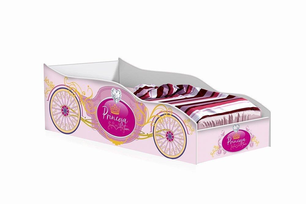 Cama Carro Princesa com Colchão Gabrielli