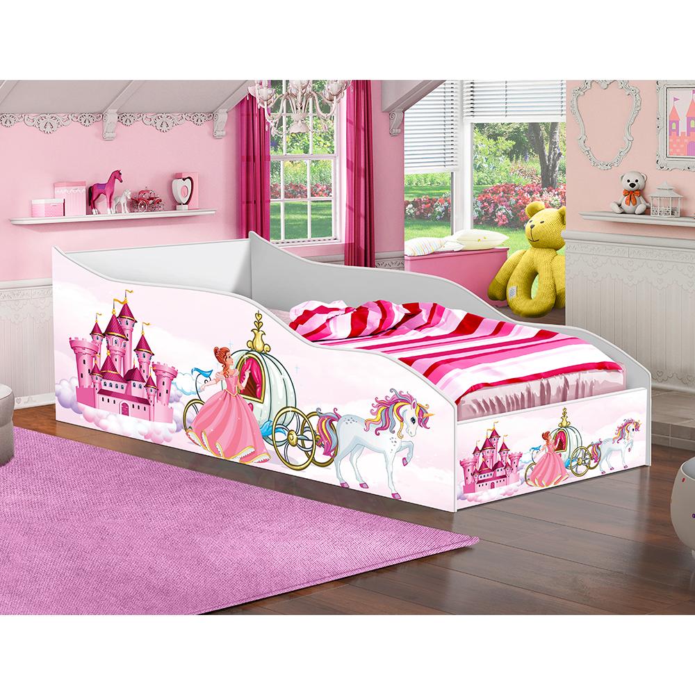 Cama Carro Solteiro Carruagem Unicórnio