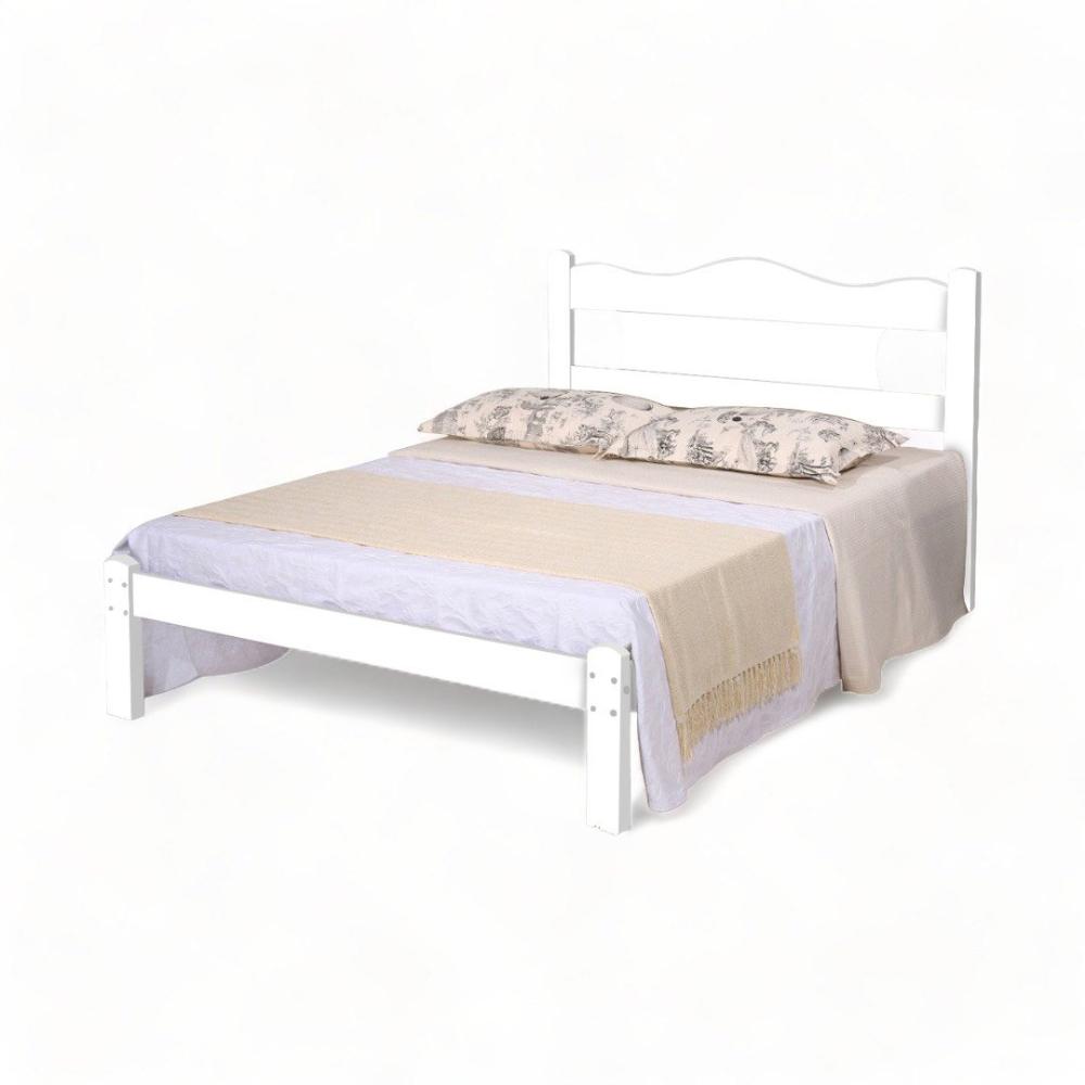 Cama Casal Munique Branca Gabrielli