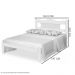 Cama Casal Munique Branco - Gabrielli