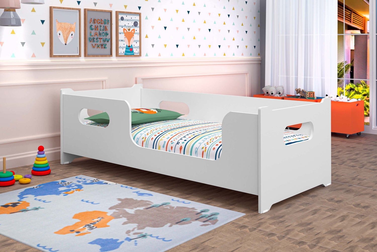 Cama Infantil Princesa Storm Branco com Colchão