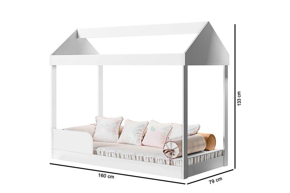 Cama Montessoriana Dakota Branca Com Colchão - Gabrielli Móveis