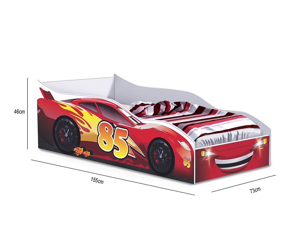 Cama Quarto Infantil Carro Vermelho