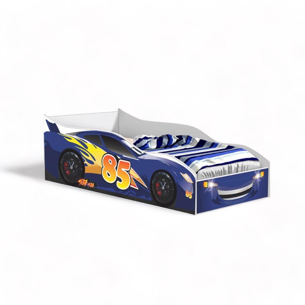 Cama Racer Azul com Colchão Gabrielli