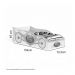 Cama Racer Juvenil Carrossel com Colchão Gabrielli