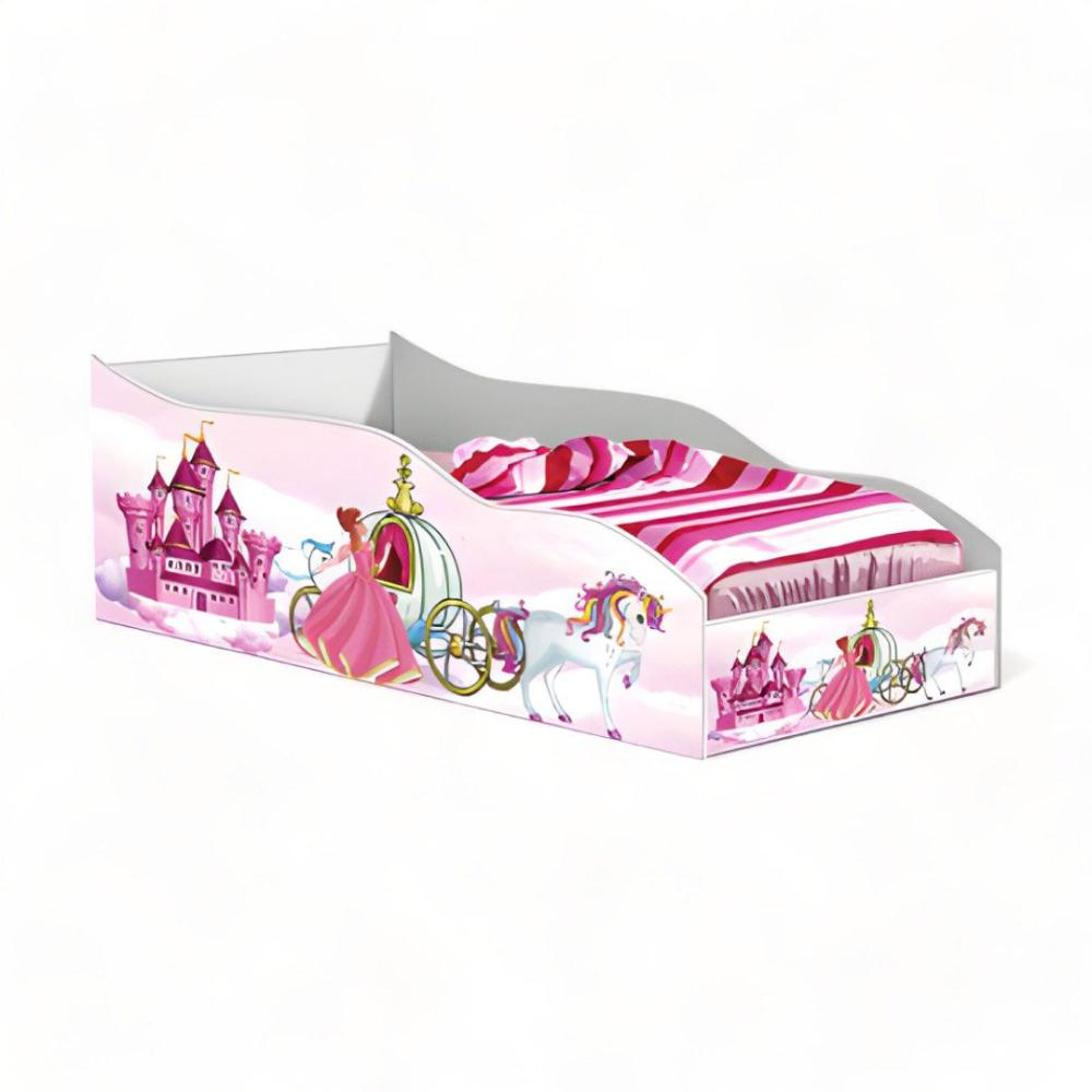 Cama Racer Juvenil Pink com Colchão Gabrielli
