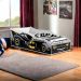 Cama Racer Preto com Colchão Gabrielli