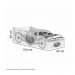 Cama Racer Solteiro Carrossel com Colchão Gabrielli