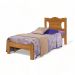 Cama Solteiro Munique Nature com Colchão Gabrielli