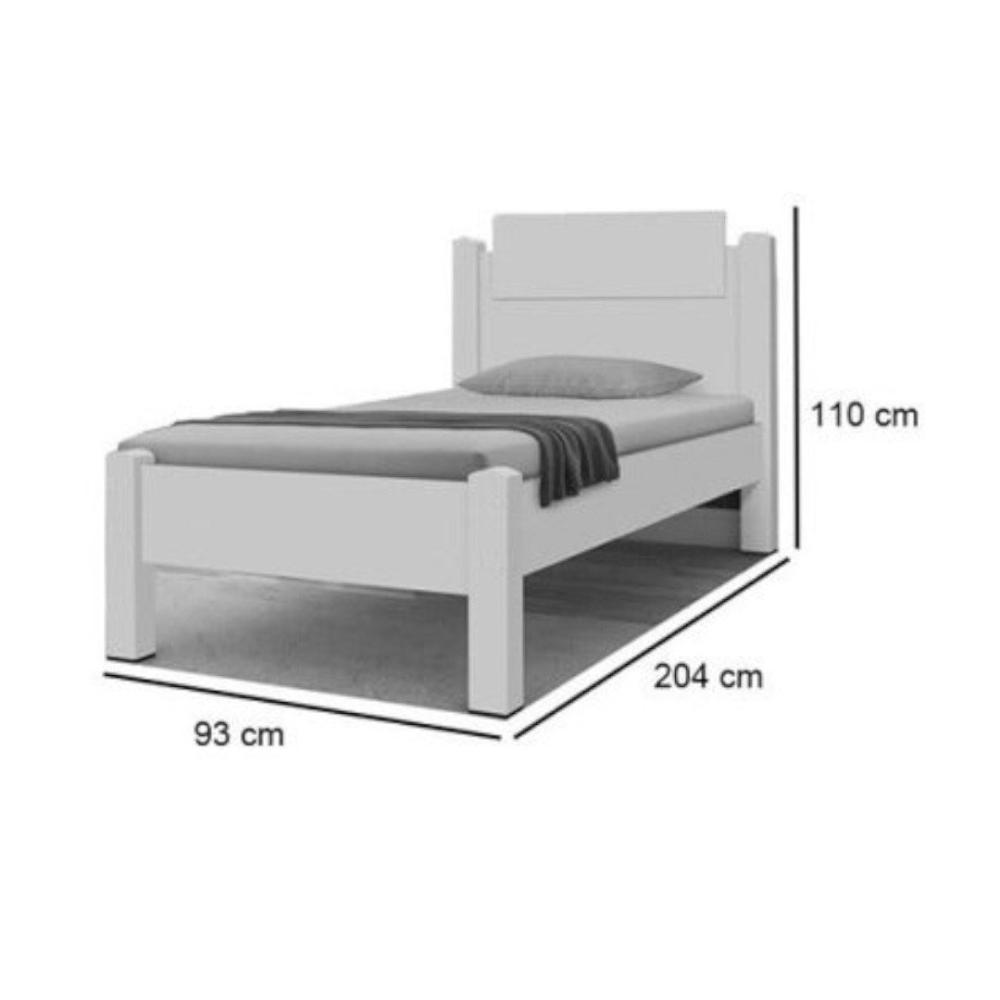 Cama Solteiro Paris Nature Gabrielli com Colchão