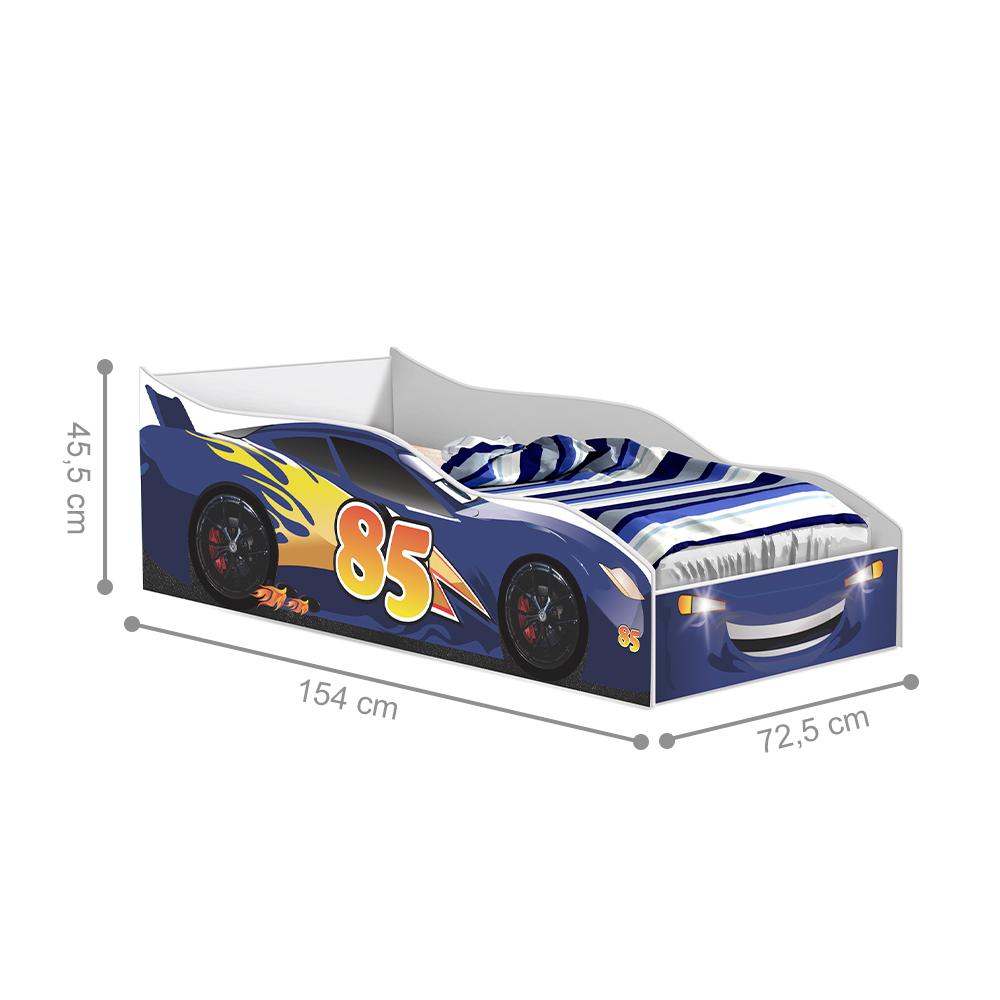 Cama Turim Infantil Azul Com Colchão