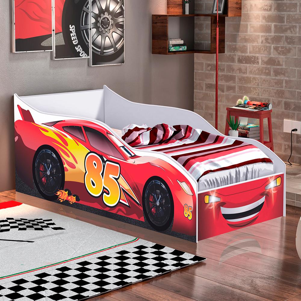 Cama Turim Infantil Vermelho Com Colchão