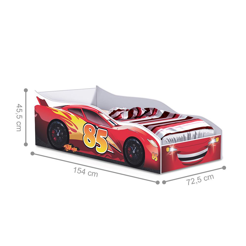 Cama Turim Infantil Vermelho Com Colchão