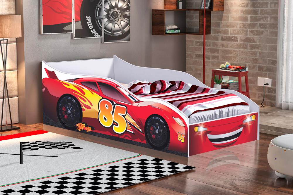 Cama Turim Infantil Vermelho Com Colchão