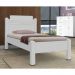Cama de Solteiro Ryan Branco com Colchão