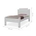 Cama de Solteiro Ryan Branco com Colchão