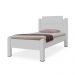 Cama de Solteiro Ryan Branco com Colchão