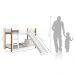 Mine Beliche Infantil Arthur Branco com Escorregador