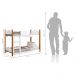 Mini Beliche Infantil Arthur Branco com Colchões