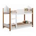 Mini Beliche Infantil Casa Samuel Branco com Colchões