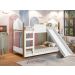 Mini Beliche Infantil Casa Samuel Branco com Escorregador