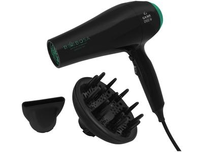 Secador De Cabelo Gama Italy Babosa Ceramic Ion, Motor AC Profissional, 2100W, Preto C/Filtro Verde 127V