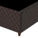 Base Para Cama Box Casal 138cm Poliéster Bordado Flora Marrom - Gazin
