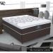 Base Para Cama Box Casal 138cm Poliéster Bordado New York Marrom - Gazin