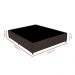 Base Para Cama Box Casal 138cm Poliéster Bordado New York Marrom - Gazin