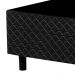 Base Para Cama Box Casal 138cm Poliéster Bordado Perola Negra Preto - Gazin
