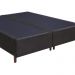 Base Para Cama Box Casal King Size Bipartido 193cm Suede Liso Love Story Hf Marrom- Gazin