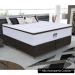 Base Para Cama Box Casal King Size Bipartido 193cm Suede Liso Tower NW Marrom - Gazin