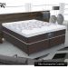 Base Para Cama Box Casal Queen Size Bipartido 158cm Poliéster Bordado New York Marrom - Gazin