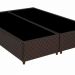 Base Para Cama Box Casal Queen Size Bipartido 158cm Poliéster Bordado New York Marrom - Gazin
