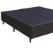 Base Para Cama Box Casal Queen Size Bipartido 158cm Suede Liso Tower NW Marrom - Gazin