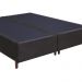 Base Para Cama Box Casal Queen Size Bipartido 158cm Suede Liso Tower NW Marrom - Gazin
