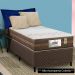 Base Para Cama Box Solteiro 88cm Poliéster Bordado Flora Marrom - Gazin