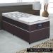 Base Para Cama Box Solteiro 88cm Poliéster Bordado New York Marrom - Gazin