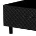 Base Para Cama Box Solteiro 88cm Poliéster Bordado Perola Negra Preto - Gazin