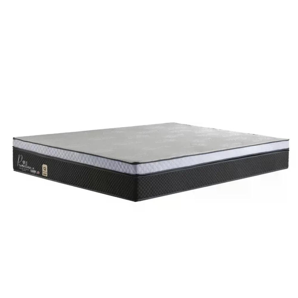 Cama Box Casal Colchão Mola Ensacada Primeline + Box Primeline / Gazin 198x158x66 Cm