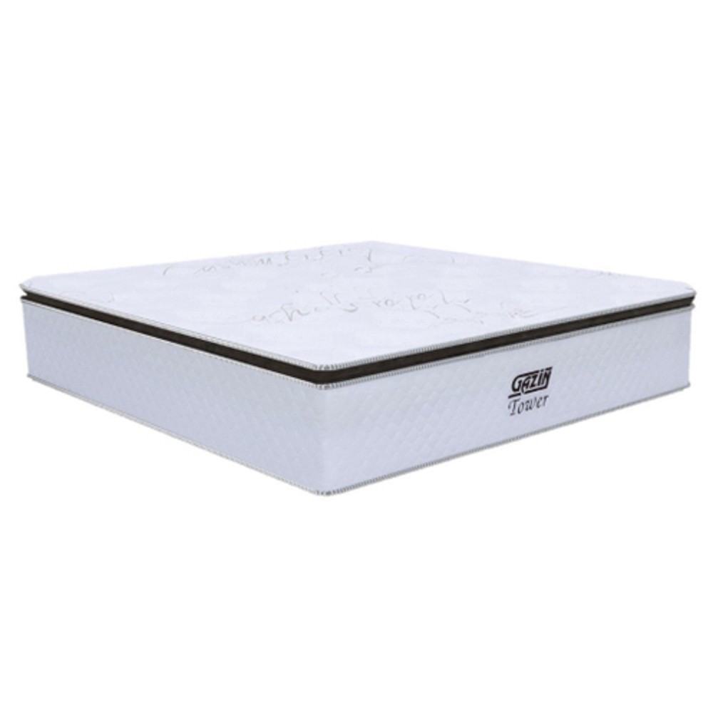 Colchão Box Casal 138cm Molas Ensacada Soft Pillow Tower NW Branco - Gazin